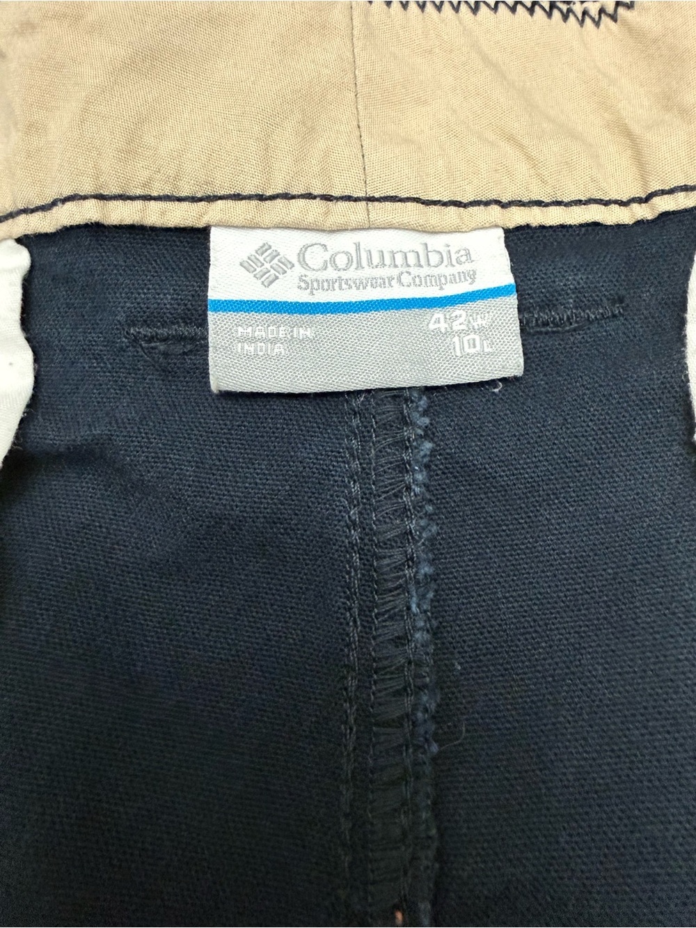 Columbia Navy Stretch Shorts Men’s 42 Regular Fit 10” Inseam Casual Outdoor - Picture 7 of 14